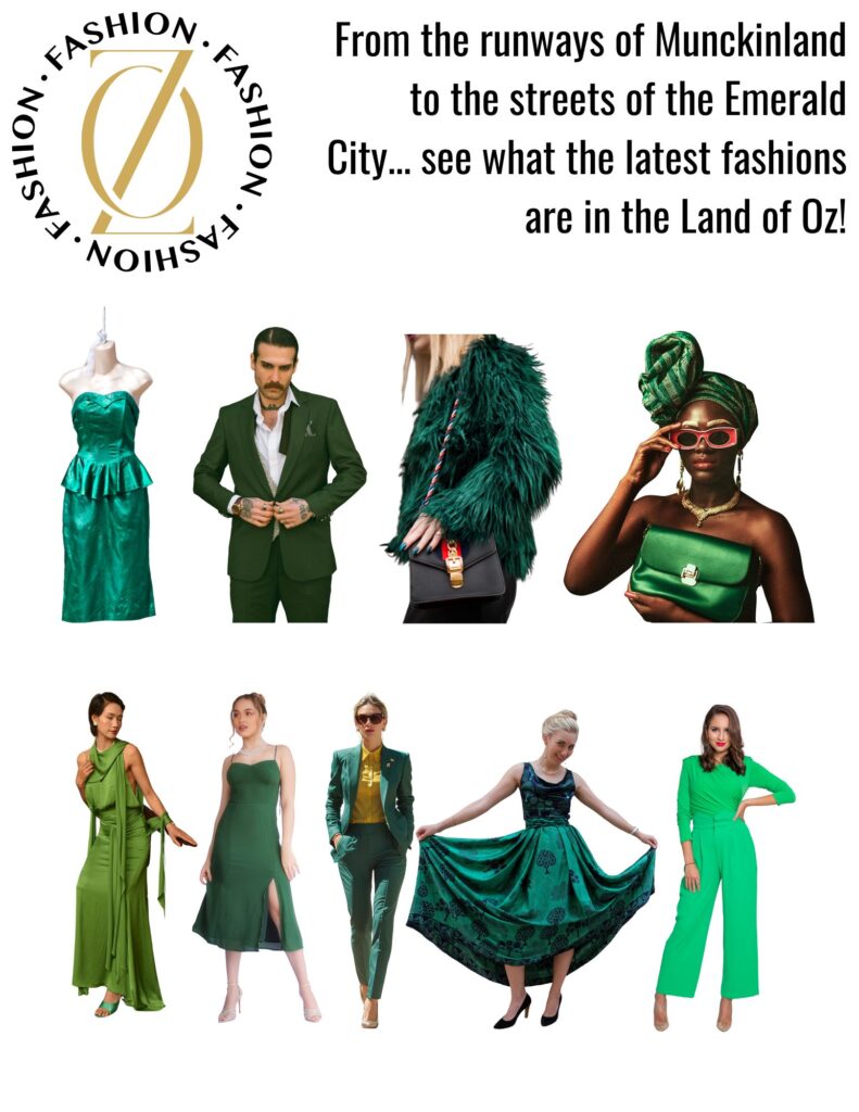 Various styles of Green Apparel